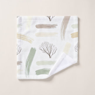 Cozy  Minimal Winter Aesthetic Pattern   Bath Towel Set