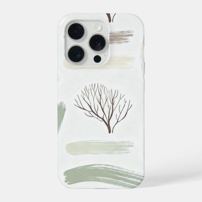 Cozy  Minimal Winter Aesthetic Pattern   iPhone Case (Back)