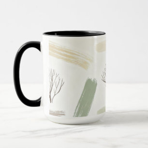 Cozy  Minimal Winter Aesthetic Pattern   Mug
