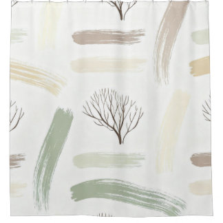 Cozy  Minimal Winter Aesthetic Pattern   Shower Curtain