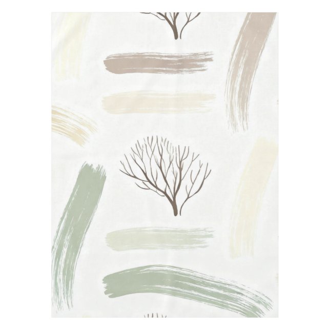 Cozy  Minimal Winter Aesthetic Pattern   Tablecloth (Front)