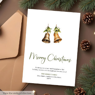 Cozy Minimalist Editable Holiday Christmas Card