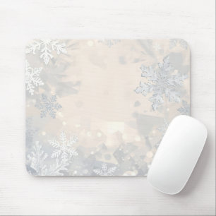 Cozy Modern Winter Aesthetic Mouse Pad