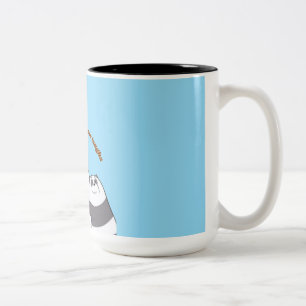 “Cozy Morning Quote Mug” Two-Tone Coffee Mug