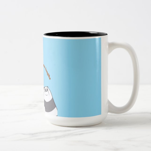 “Cozy Morning Quote Mug” Two-Tone Coffee Mug (Right)