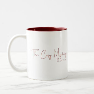 Cozy Mystery Book Club Sleuther Two-Tone Coffee Mug