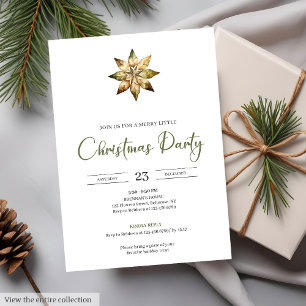 Cozy Neutral Earthy Minimalist Watercolor Holiday  Invitation