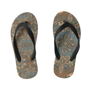 Cozy old pattern kid's thongs