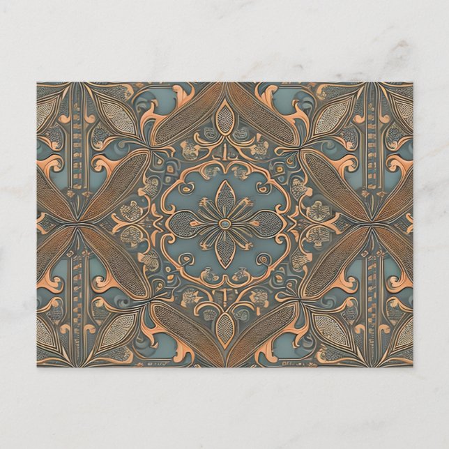 Cozy old pattern postcard (Front)