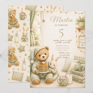 Cozy Pajama Birthday Invitation