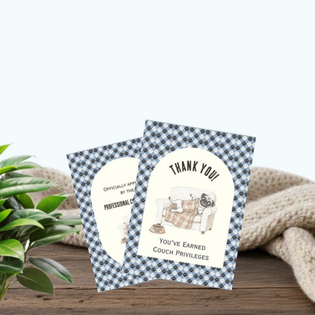 Cozy Paws Flat Thank You Card (Creator Uploaded)