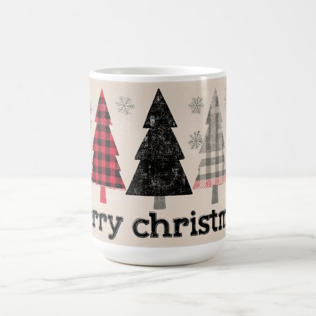 🎄 Cozy Plaid Christmas Mug Magic! ☕❄️ (Center)