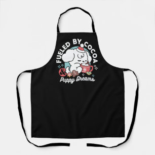Cozy Puppy Dreams – Hot Chocolate and Christmas Apron