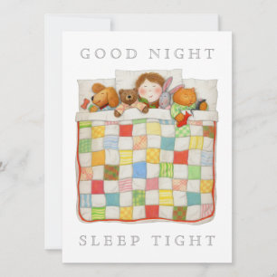 COZY QUILT 5.5x7.5 Blank Flat Card