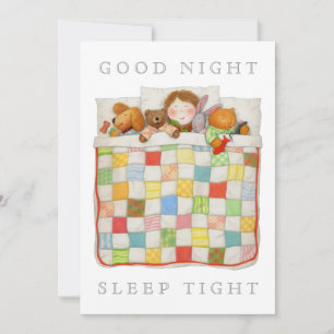 COZY QUILT 5x7 Blank Flat Card