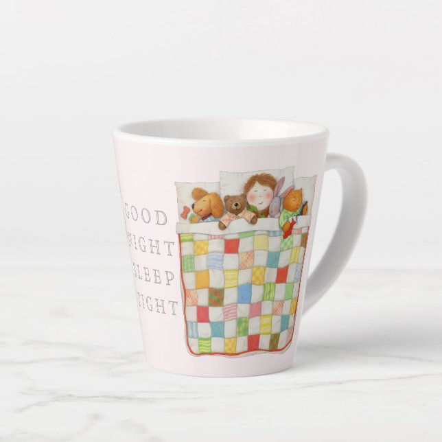 COZY QUILT Cocoa Mug - Pink (Right Angle)
