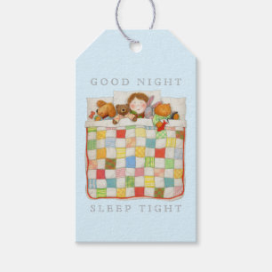 COZY QUILT Gift Tags - Blue