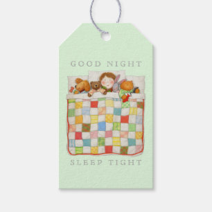 COZY QUILT Gift Tags - Green