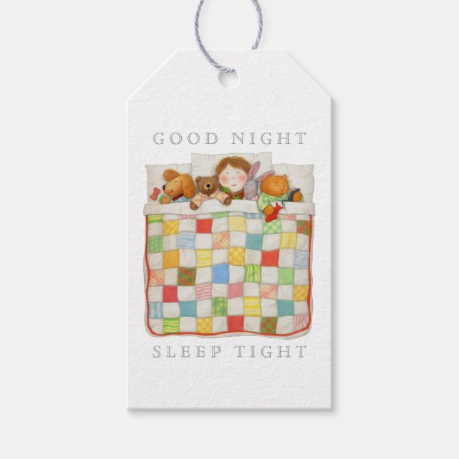 COZY QUILT Gift Tags - White (Front)