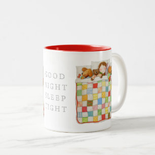 COZY QUILT Red Two-Tone Mug