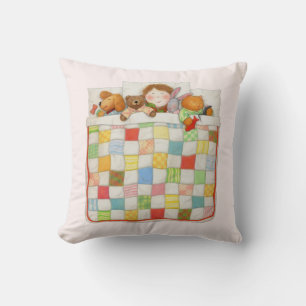 COZY QUILT Square Throw Pillow - Pink