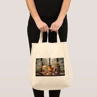 Cozy Rainy Day Squirrel Teacher Appreciation Tote