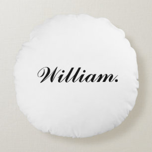 Cozy Round Throw Pillow with Custom Name for Comfo