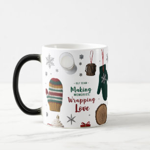 Cozy Rustic Knitted Mittens Holiday Magic Mug