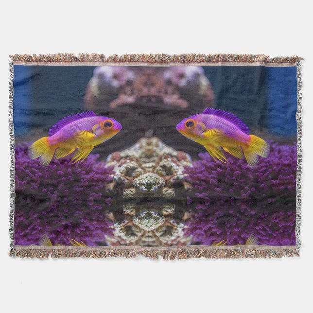 Cozy Sea Life Throw for Kids and Adults (Front)