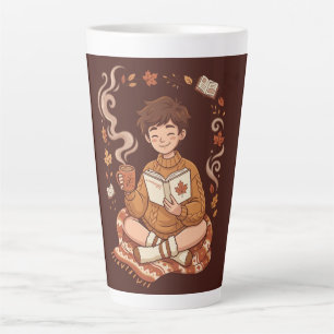 Cozy Season Autumn Reader Book Lover Cute Fall Latte Mug