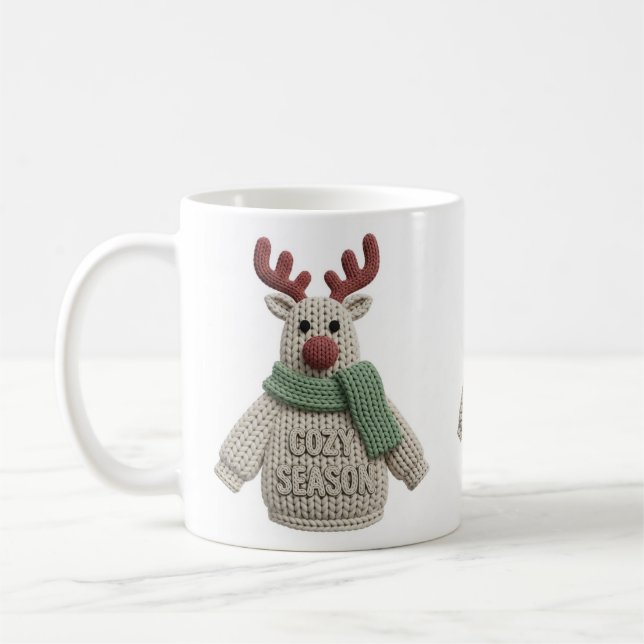 cozy season christmas  tee design mug (Left)