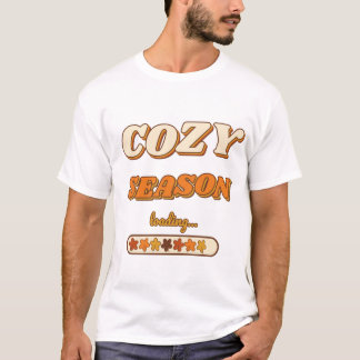 Cozy Season Loading... Retro 70s Autumn Typography T-Shirt