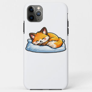 Cozy Sleeping Fox on Pillow Cute Kawaii Fox  iPhone 11 Pro Max Case