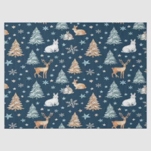 Cozy Snowy Night Holiday Vibes Tissue Paper