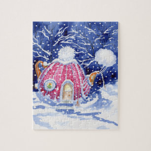 "Cozy Tea-Cozy" Holiday Jigsaw Puzzle