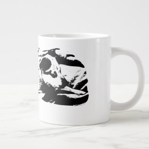 Cozy Terrier Watch on Winter Bed Large Coffee Mug