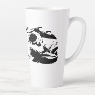 Cozy Terrier Watch on Winter Bed Latte Mug
