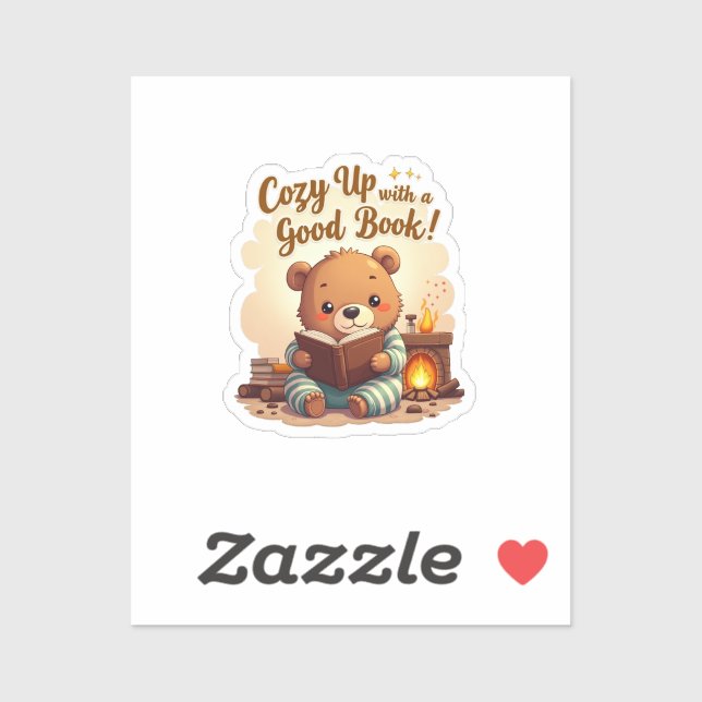 Cozy Up With A Good Book - Cute Bear (Sheet)