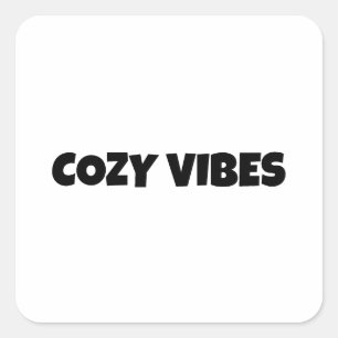 COZY VIBES SQUARE STICKER