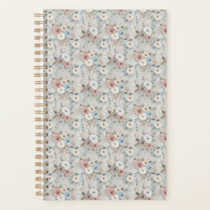 Cozy Winter Floral Pattern Planner