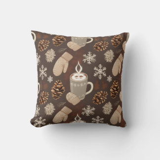 Cozy Winter Pattern-Minimalist Aesthetic Art Cushion