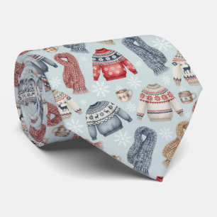Cozy Winter Sweaters and Scarves – Watercolor Tie