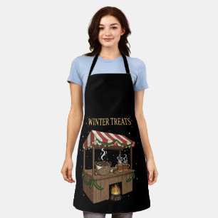 Cozy Winter Treats Christmas Market Stall  Apron