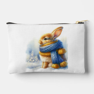 Cozy Winter Wishes To Somebunny Special Rabbit Accessory Pouch