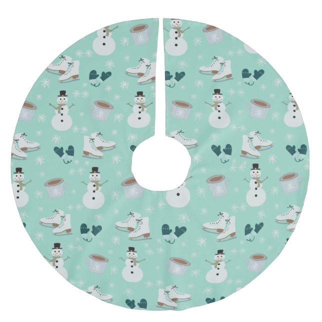 Cozy Winter Wonderland Tree Skirt (Front)