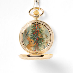 Cozy woodland christmas festive winter cute watch