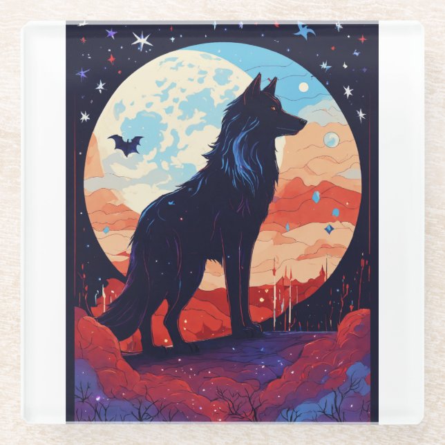 CozyDream Pillow Glass Coaster (Front)