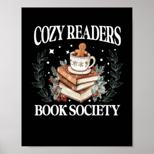 Cozyreaders Book Society Bookish Christmas Reading Poster