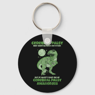 Cp Brain Damage Cute Dinosaur Kids Cerebral Palsy  Key Ring