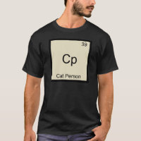 Cp - Cat Person Funny Chemistry Element Symbol Tee